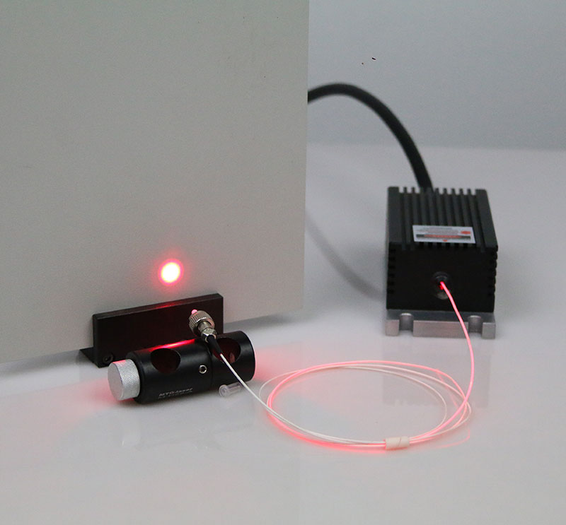 SM Rojo Laser 635nm 150mW Single Mode Láser de fibra acoplada